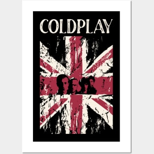 Vintage Distrassed Coldplay Posters and Art